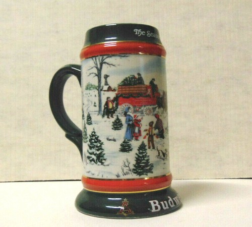 1991 budweiser beer stein - 1991,